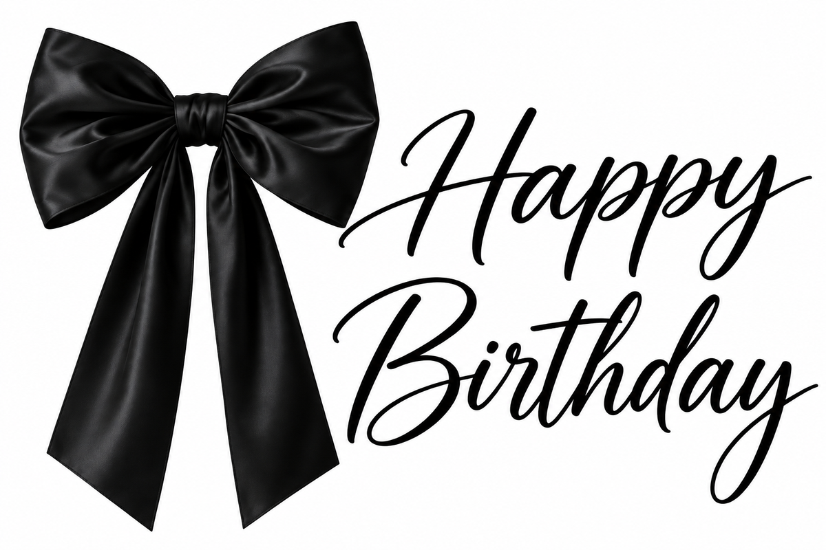 Black and White Ribbon Theme
