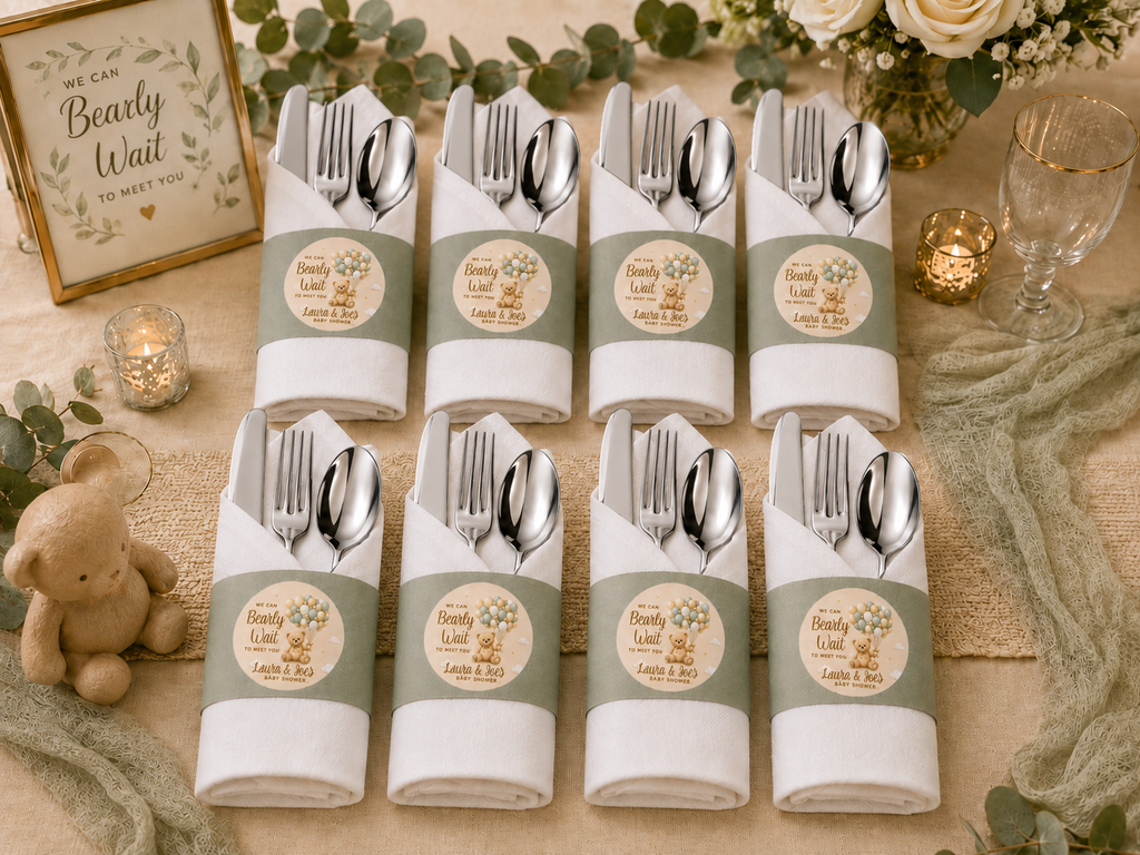We Can Bearly Wait Themed Table Setting Package