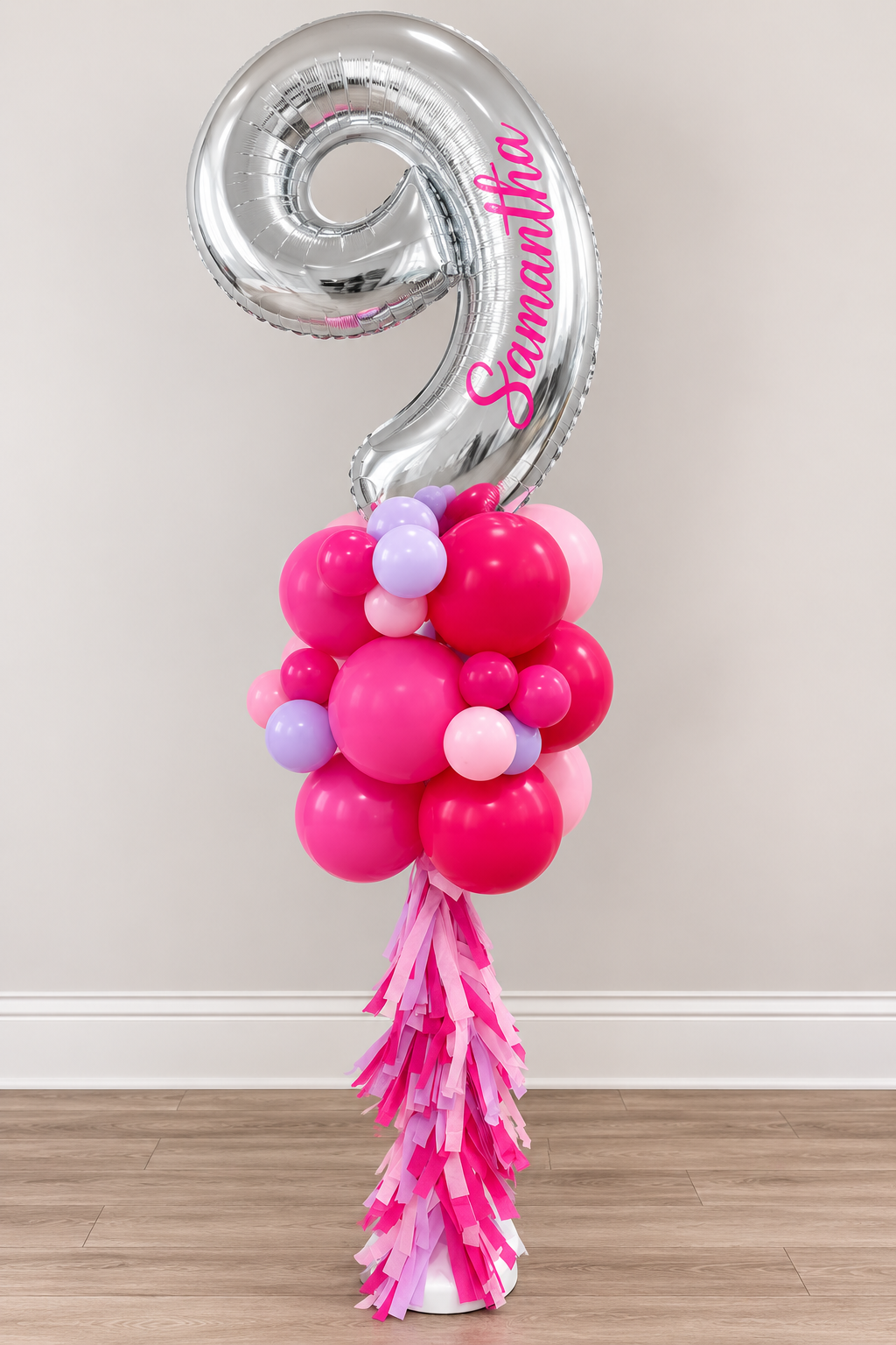 Jumbo Birthday Number Balloon with Tassels