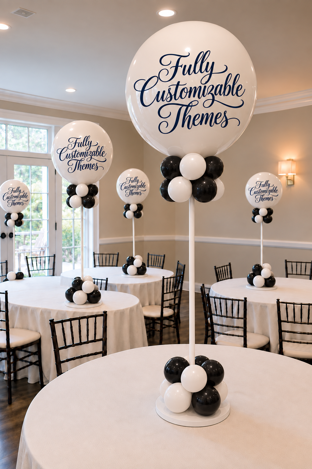 Fully Customizable Balloon Themed Centerpieces