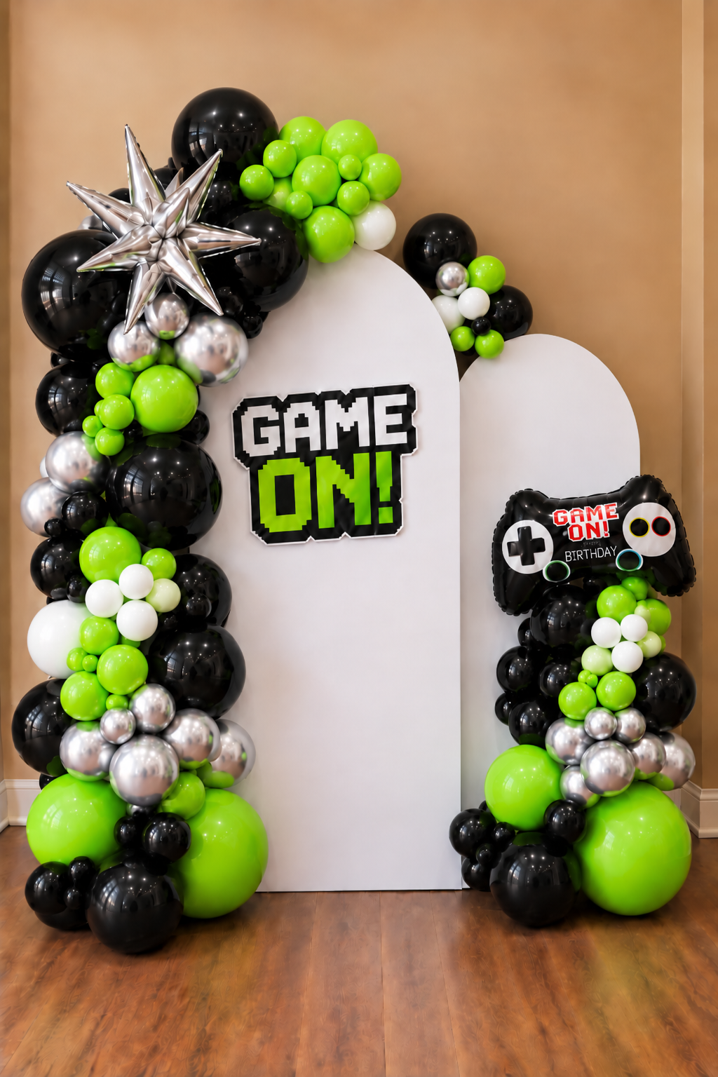 Game On Themed Balloon Arch