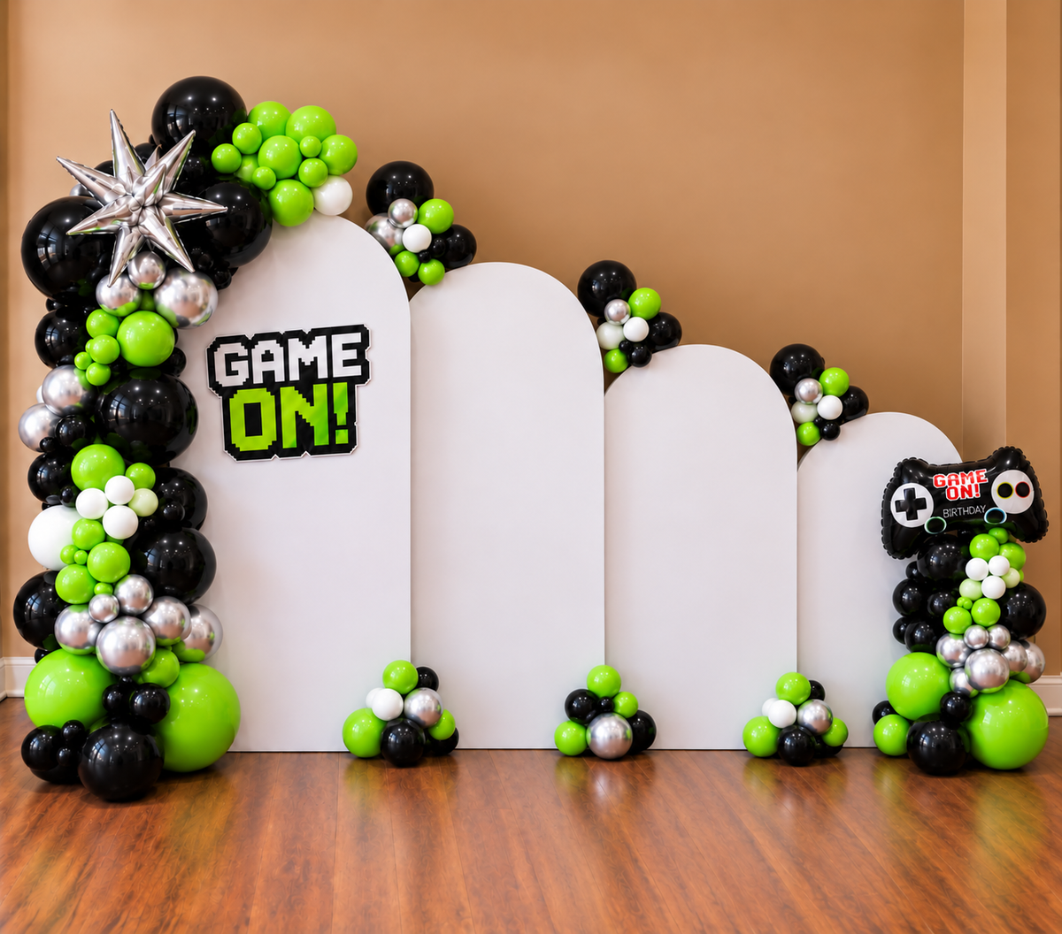 Game On Themed Balloon Arch
