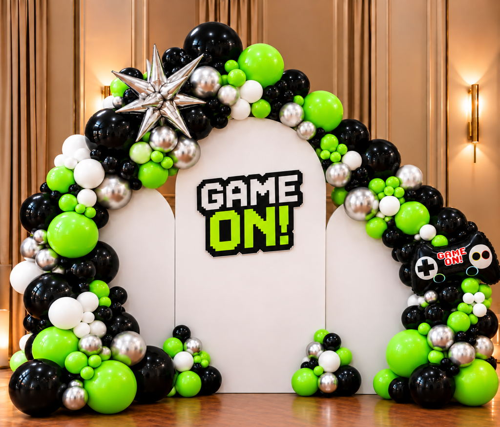 Game On Themed Balloon Arch